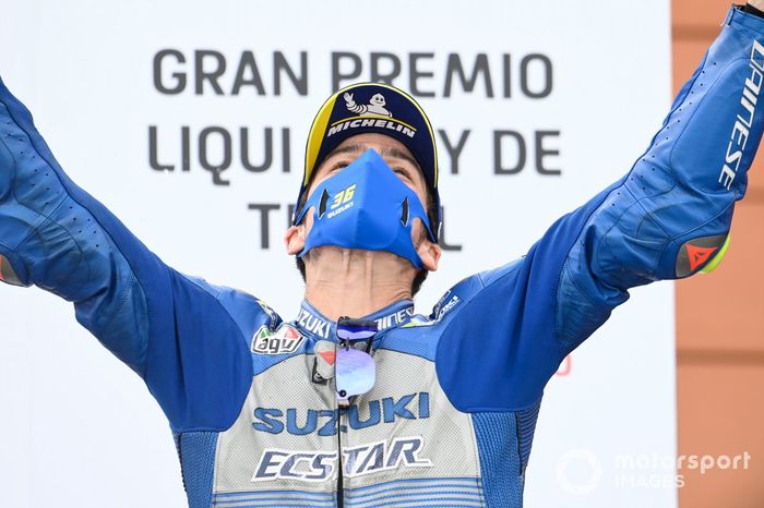 Podio: tercer lugar Joan Mir, Team Suzuki MotoGP
