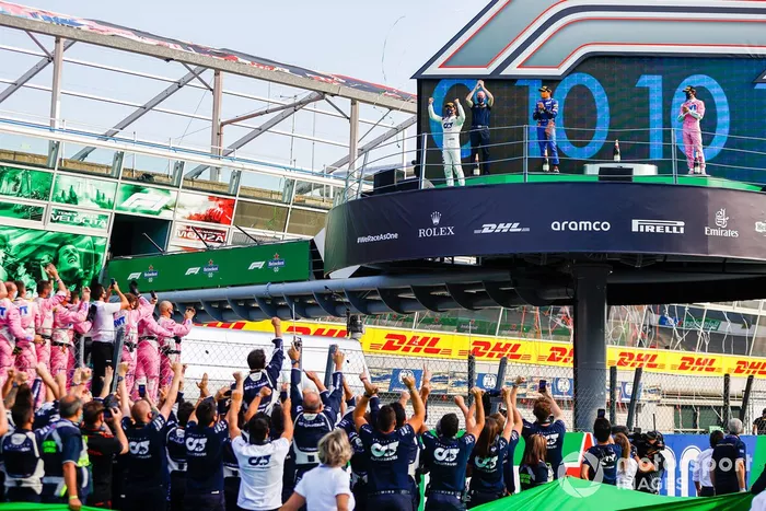 Podio: Pierre Gasly, Carlos Sainz, Lance Stroll