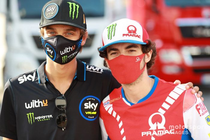 Luca Marini, Sky Racing Team VR46, Francesco Bagnaia, Pramac Racing