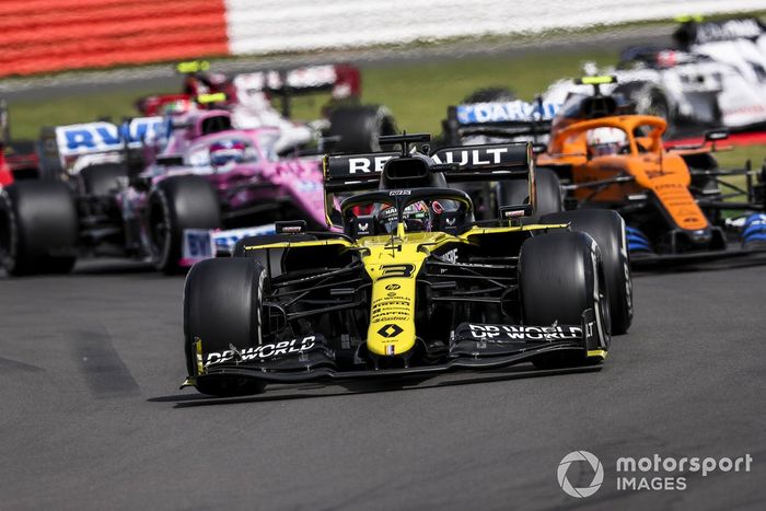 Daniel Ricciardo, Renault F1 Team R.S.20, Lando Norris, McLaren MCL35, Lance Stroll, Racing Point RP20, Sebastian Vettel, Ferrari SF1000