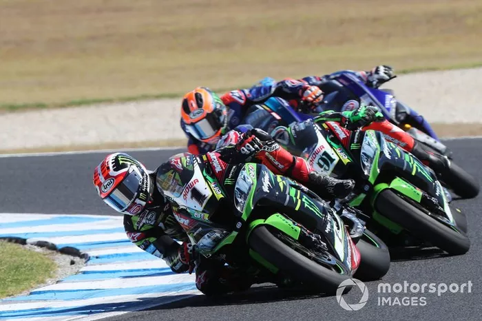 Jonathan Rea, Kawasaki Racing, Leon Haslam, Kawasaki Racing, Michael van der Mark, Pata Yamaha, Marco Melandri, GRT Yamaha WorldSBK