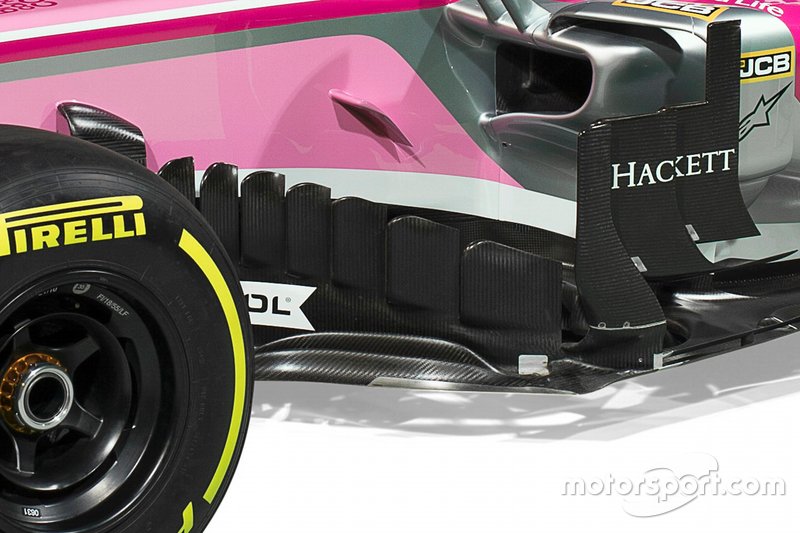 Détail de la livrée Racing Point