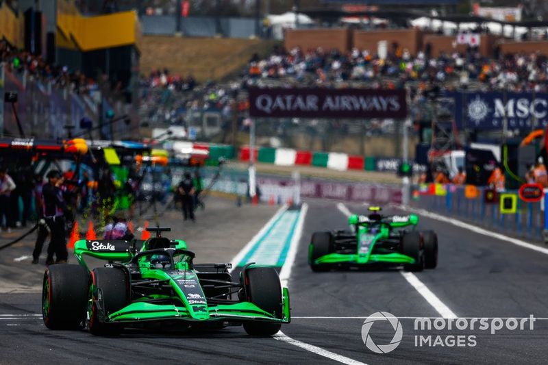 Valtteri Bottas, Kick Sauber C44, realiza una práctica de salida