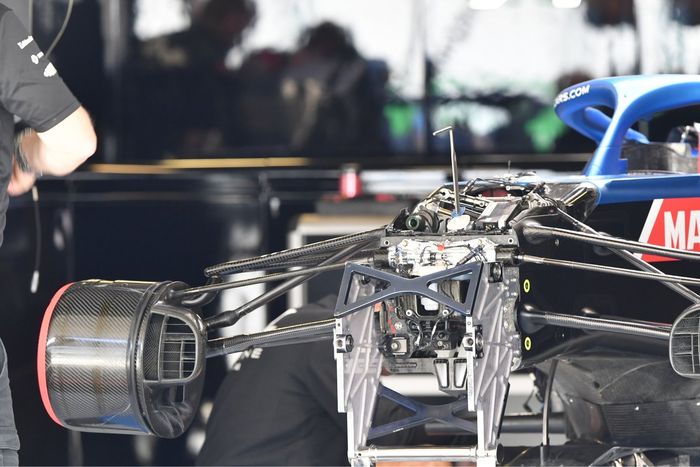 Detalle del frontal del Alpine A521