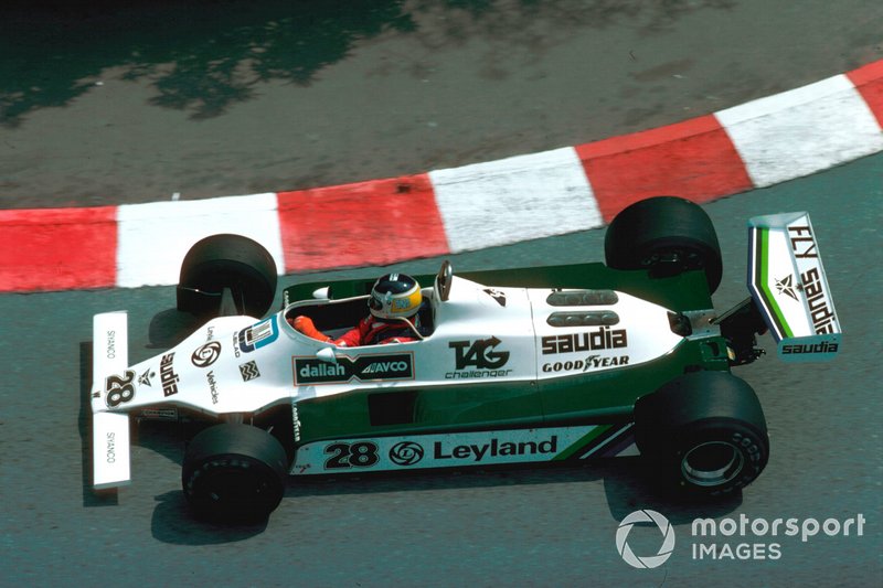 Carlos Reutemann, Williams FW07B Ford, cuando ganó el GP de Mónaco en 1980.