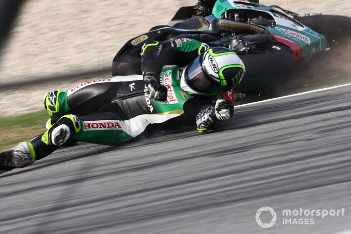 Cal Crutchlow, Team LCR Honda caída