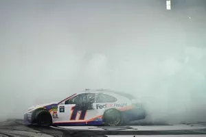 Race Winner Denny Hamlin, Joe Gibbs Racing, Toyota Camry