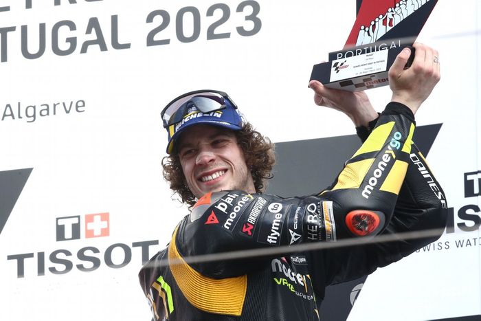 Podio: tercer lugar Marco Bezzecchi, VR46 Racing Team