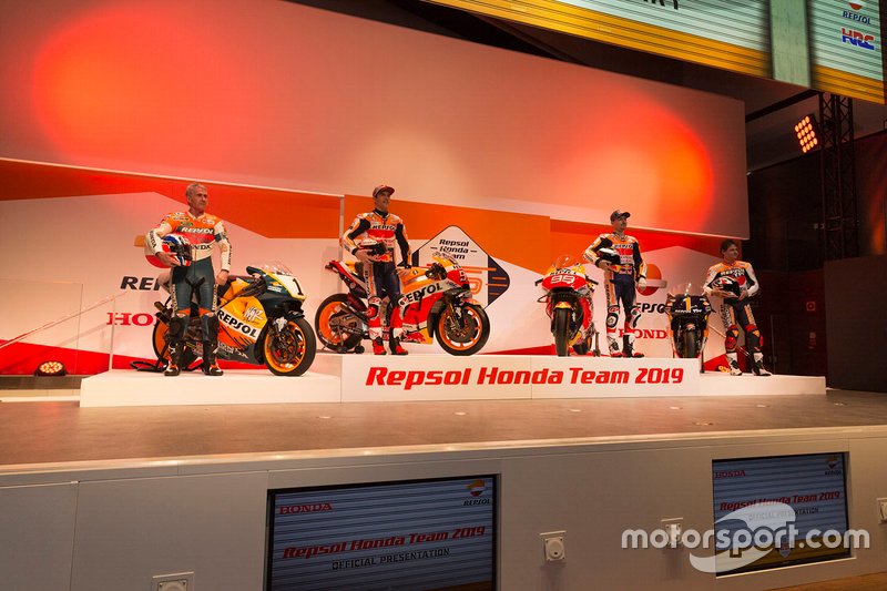 Mick Doohan, Alex Criville, Marc Márquez e Jorge Lorenzo, Repsol Honda Team