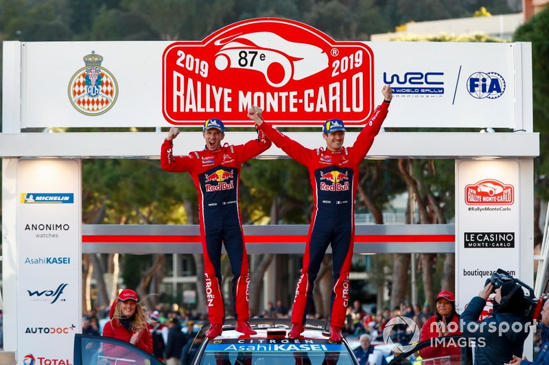 I vincitori Sébastien Ogier, Julien Ingrassia, Citroën World Rally Team Citroen C3 WRC