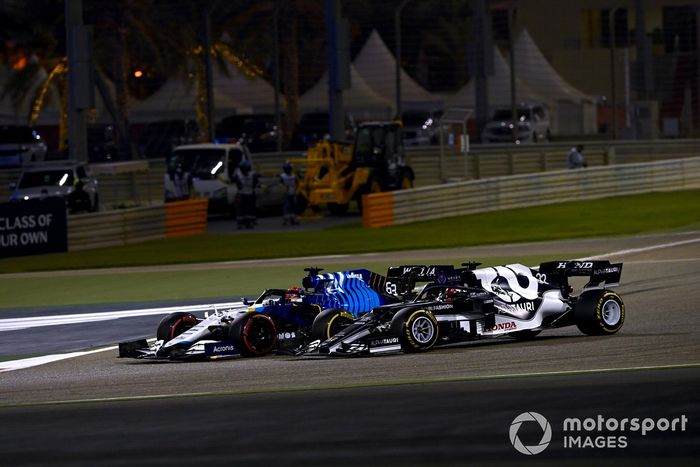 George Russell, Williams FW43B, Yuki Tsunoda, AlphaTauri AT02