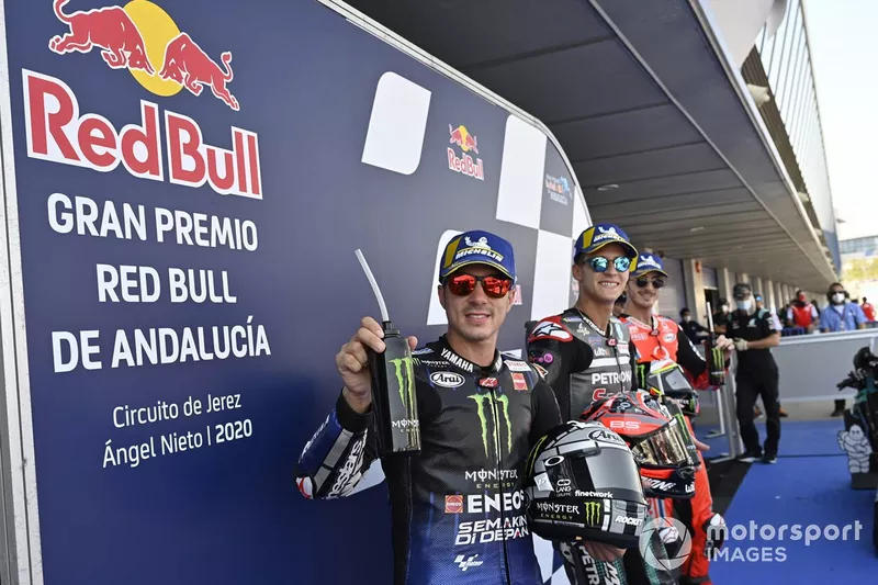 Maverick Vinales, Yamaha Factory Racing, Fabio Quartararo, Petronas Yamaha SRT, Pecco Bagnaia
