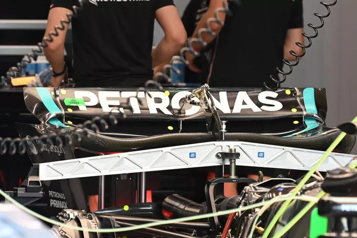 Mercedes W14 detalles técnicos