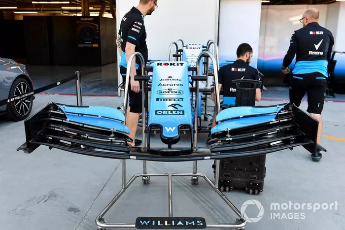 Ala delantera del Williams Racing FW42 