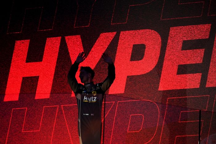 Pole sitter Alex Lynn, Cadillac Hertz Team Jota