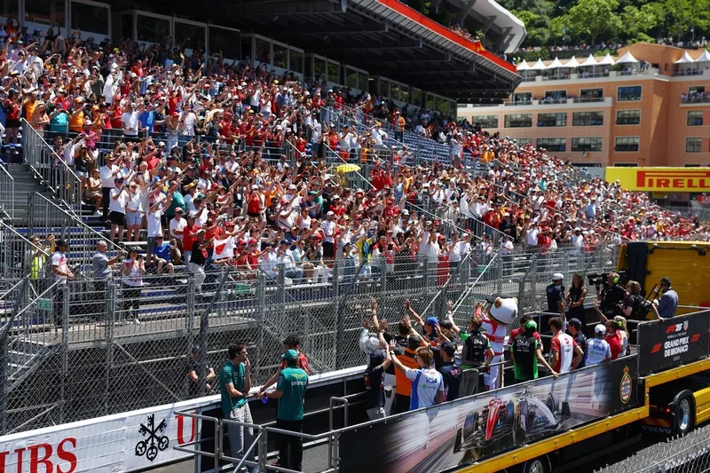  La parade des pilotes avant le Grand Prix de F1 de Monaco 