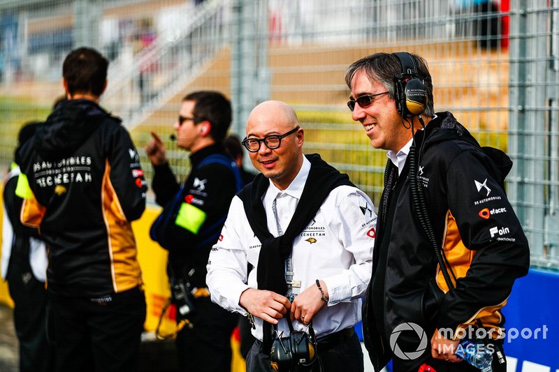 Mark Preston, Team Principal, DS TECHEETAH, Edmund Chu, DS TECHEETAH President on the grid