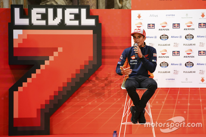 Il Campione 2018 Marc Márquez, Repsol Honda Team festeggia a Cervera