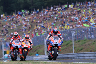 Andrea Dovizioso, Ducati Team, Jorge Lorenzo, Ducati Team, Marc Marquez, Repsol Honda Team
