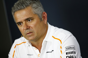 Gil de Ferran, Sporting Director, McLaren, in de persconferentie