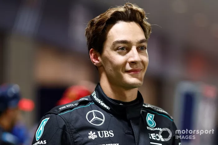 Pole man George Russell, Mercedes-AMG F1 Team