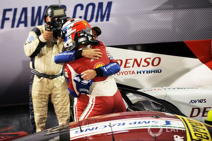 LMGTE Pro: segundo lugar #51 AF Corse Ferrari 488 GTE: James Calado, Alessandro Pier Guidi