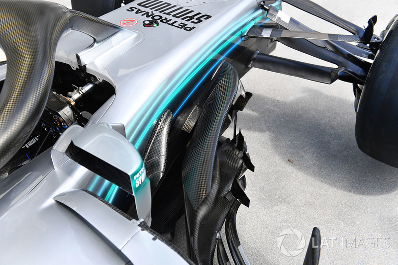 Mercedes-AMG F1 W09, orrkúp, részlet