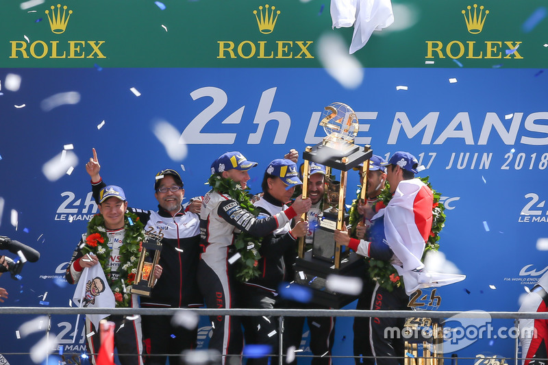 Winners #8 Toyota Gazoo Racing Toyota TS050: Sébastien Buemi, Kazuki Nakajima, Fernando Alonso