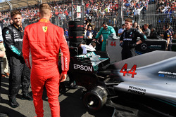 Sebastian Vettel, Ferrari ve el coche de Lewis Hamilton, Mercedes-AMG F1 W09 EQ Power+