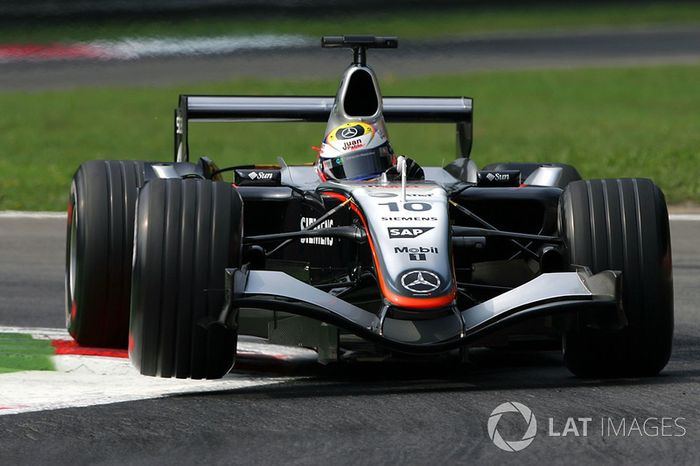 7º Juan Pablo Montoya, McLaren Mercedes MP4/20; Monza 2005: 257,295 km/h