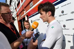 Charles Leclerc medyaya konuşuyor, Sauber