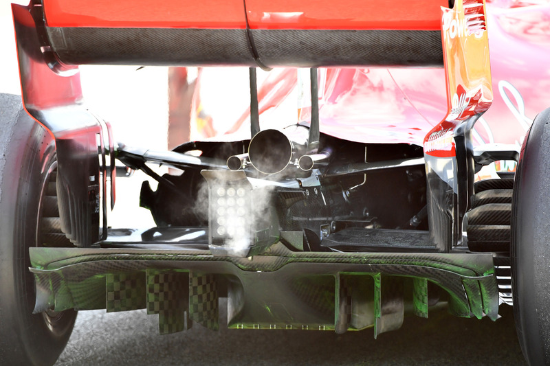 Ferrari SF-71H rear diffuser detail