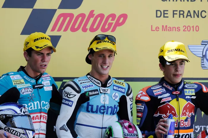 Podio: 1º Pol Espargaró, 2º Nico Terol, 3º Marc Márquez