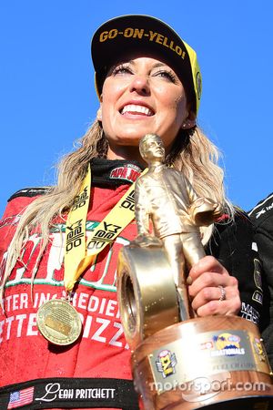 Top Fuel winner Leah Pritchett