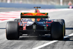 Daniel Ricciardo, Red Bull Racing RB13 avec de la peinture aérodynamique sur l'aileron arrière