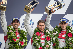 LMP1 podium: third place #8 Audi Sport Team Joest Audi R18: Lucas di Grassi, Loic Duval, Oliver Jarvis