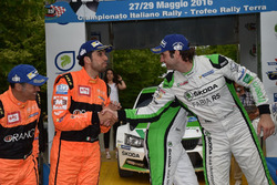 Umberto Scandola, Guido Dâamore Skoda Fabia R5, Simone Campedelli, Danilo Fappani, Ford Fiesta R R