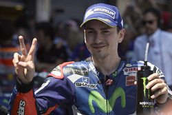 2. Jorge Lorenzo, Yamaha Factory Racing im Parc Ferme