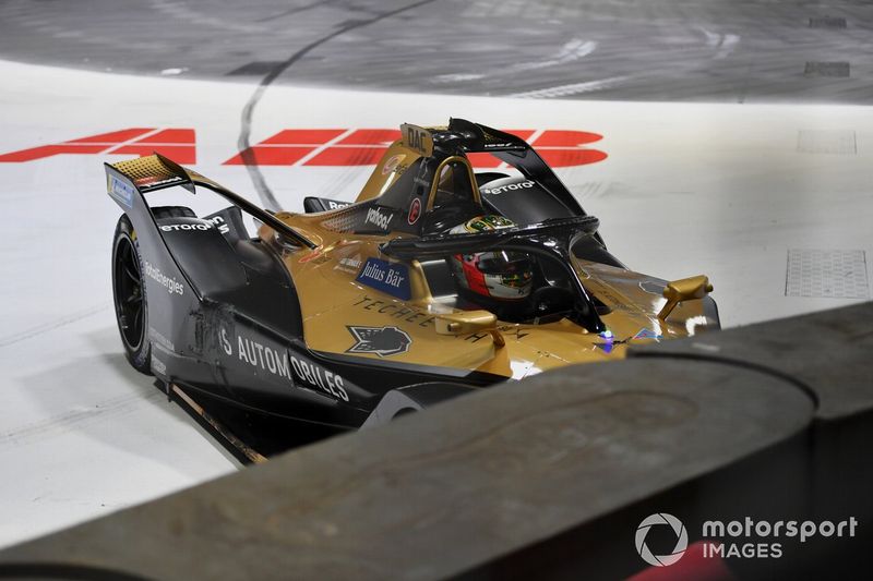 El coche dañado de Antonio Felix Da Costa, DS Techeetah
