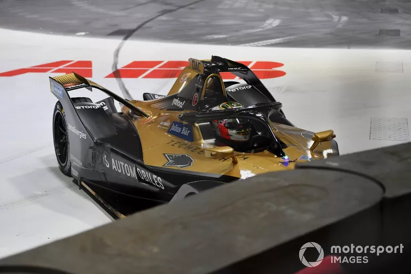 El coche dañado de Antonio Felix Da Costa, DS Techeetah