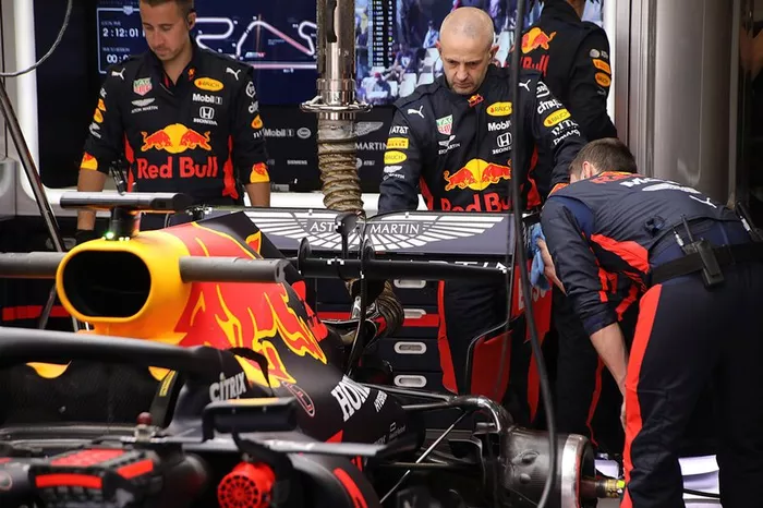 Red Bull Racing RB16 rear detail