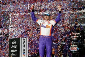 Daytona 500 Race Winner: Denny Hamlin, Joe Gibbs Racing, Toyota Camry