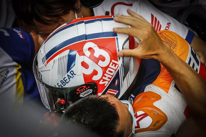 Ganador Marc Márquez, Repsol Honda Team celebra