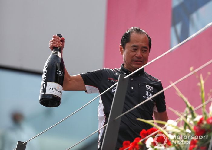 Podio: Toyoharu Tanabe,  Director técnico F1 Honda