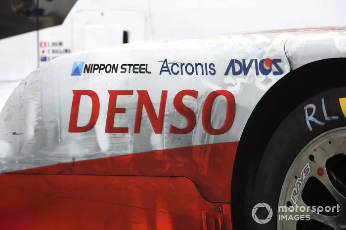 Detalle del #8 Toyota Gazoo Racing Toyota TS050: Sebastien Buemi, Kazuki Nakajima, Brendon Hartley