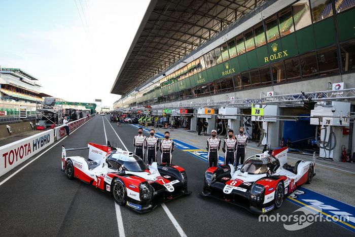 #7 Toyota Gazoo Racing Toyota TS050: Mike Conway, Kamui Kobayashi, Jose Maria Lopez, #8 Toyota Gazoo Racing Toyota TS050: Sebastien Buemi, Kazuki Nakajima, Brendon Hartley