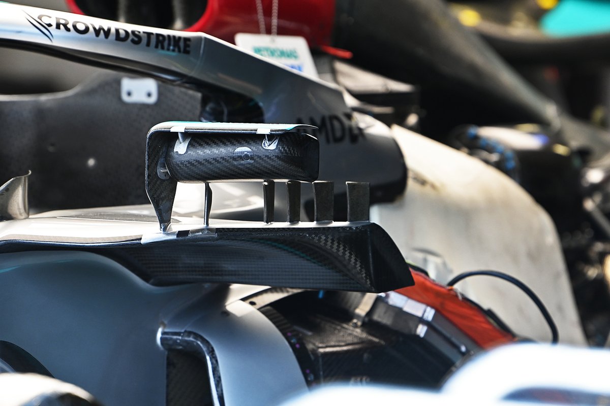 Detalle del Mercedes W13