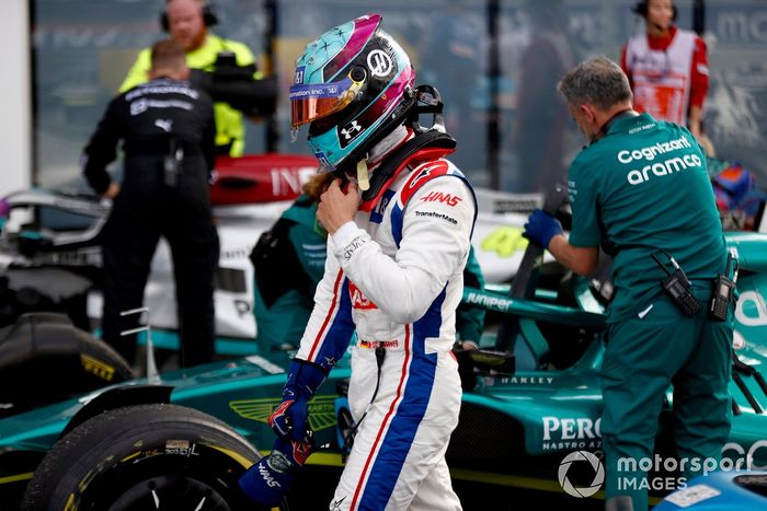 Mick Schumacher, Haas F1 Team, en el Parc Ferme