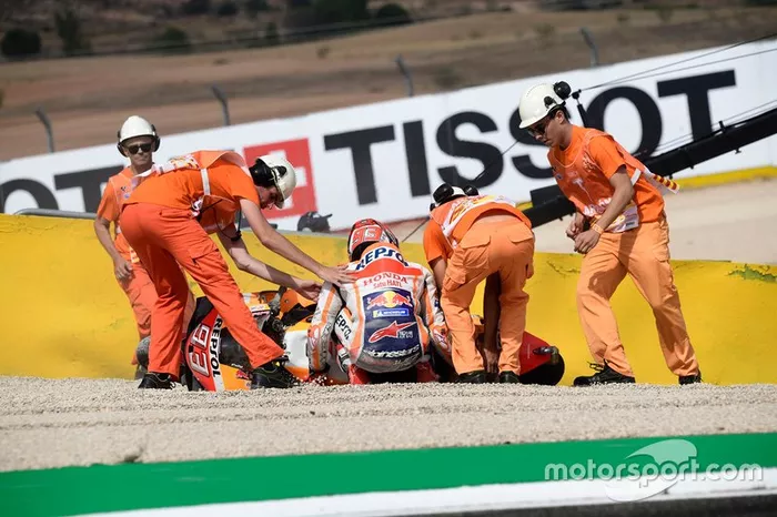 Marc Marquez, Repsol Honda Team crash