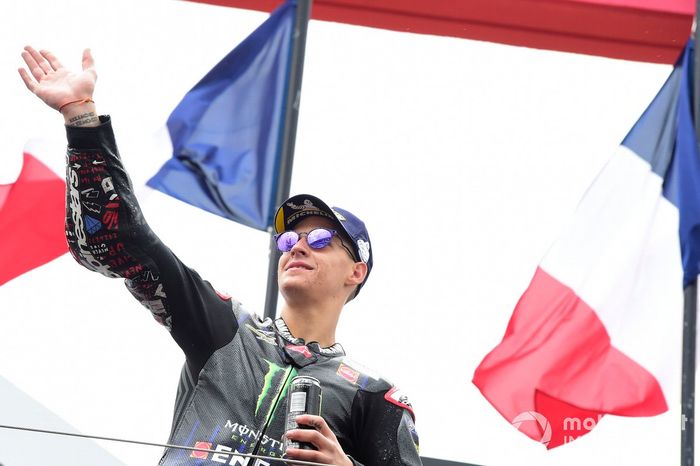 Podio: ganador Fabio Quartararo, Yamaha Factory Racing